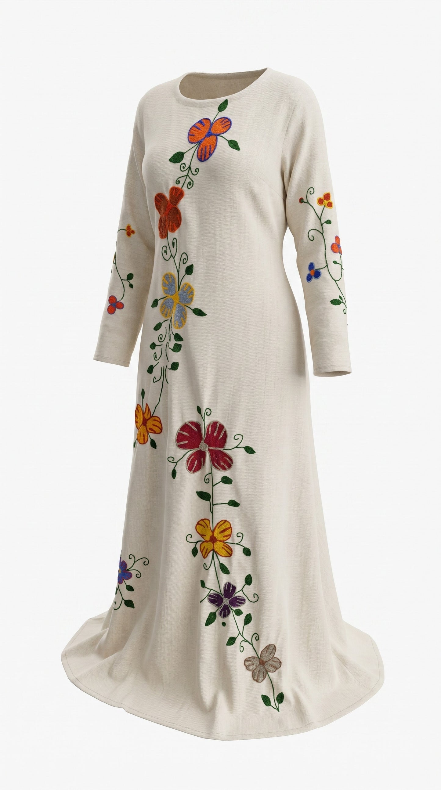 Hand-made Egyptian Gallabia Embroidered by hand - ANKH Gallabia